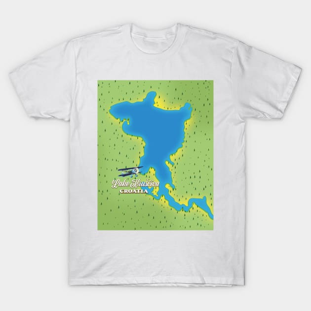 Lake Krušćica Croatia T-Shirt by nickemporium1